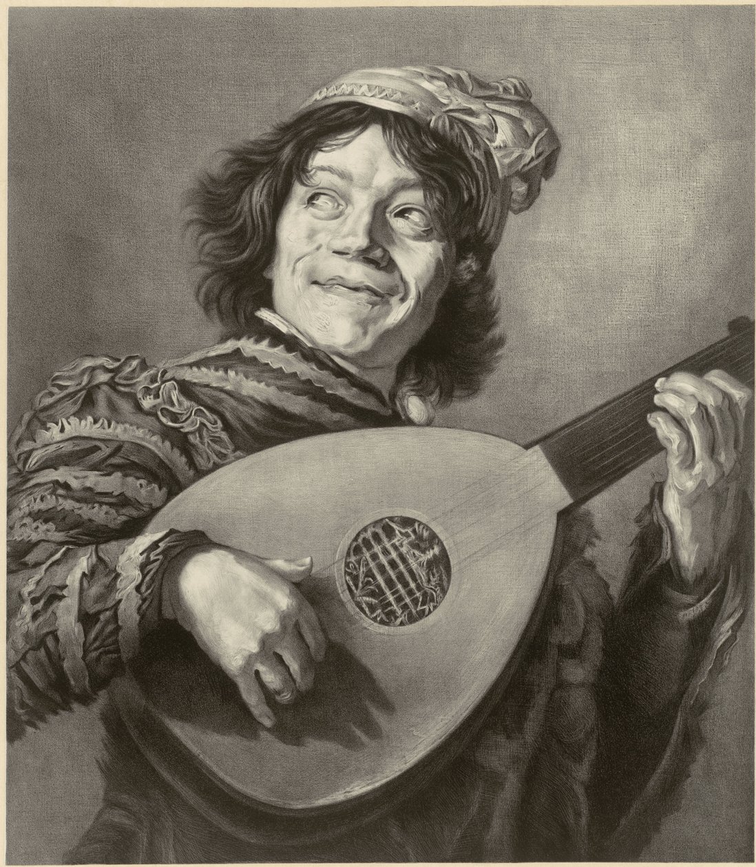 The Jester, etter Frans Hals av Alfred Louis Bahuet