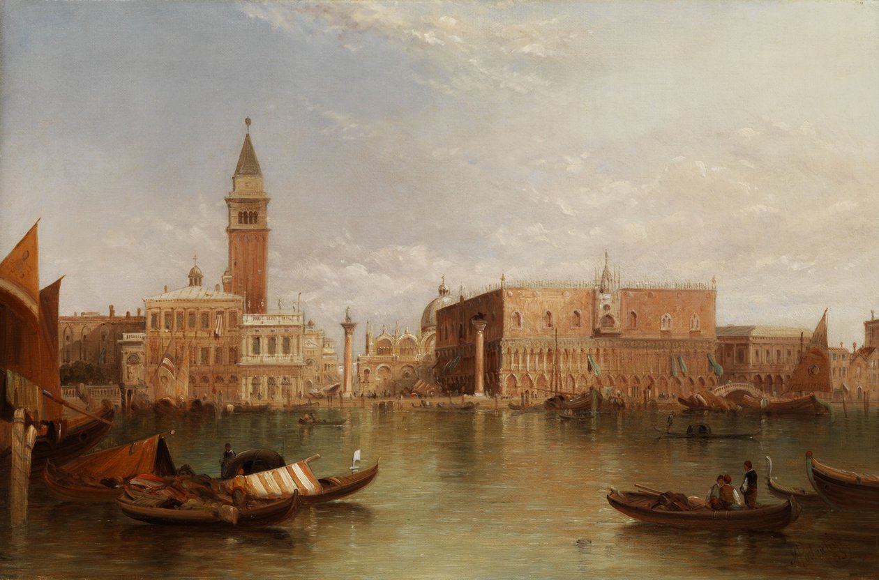 Utsikt over Venezia av Alfred Pollentine