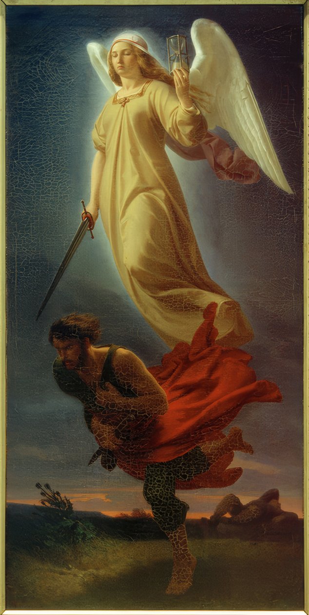 A.Rethel, Nemesis (kriminalitet og rettferdighet) av Alfred Rethel