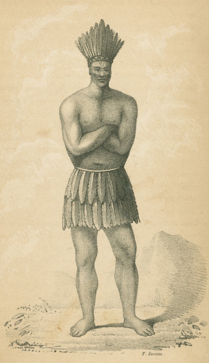 En indianer kledd i "Tobet" av Alfred Robinson