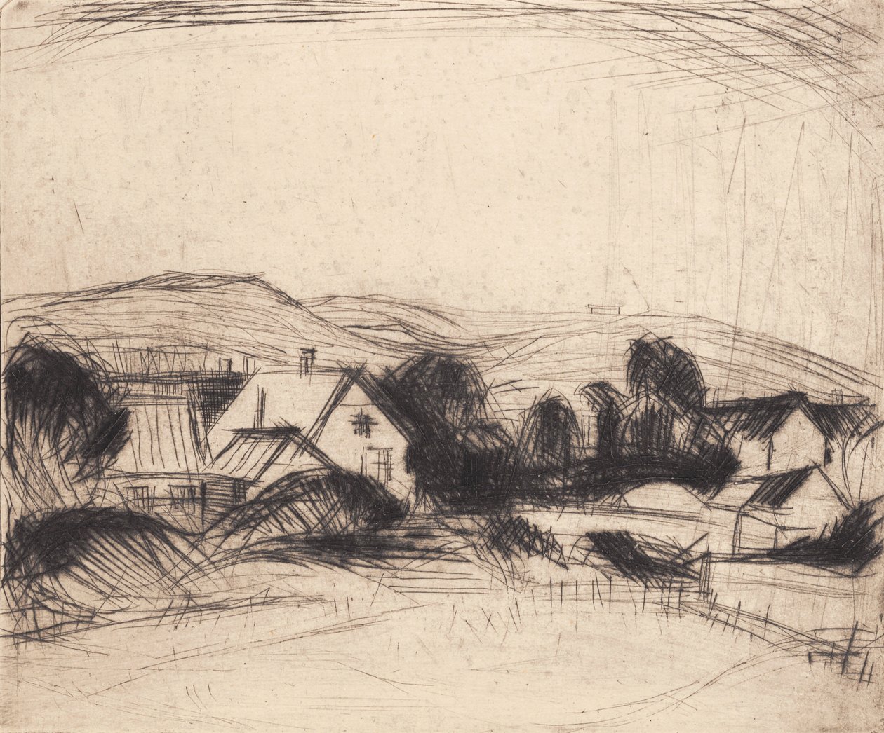 En landsby av Alfred Simonsen