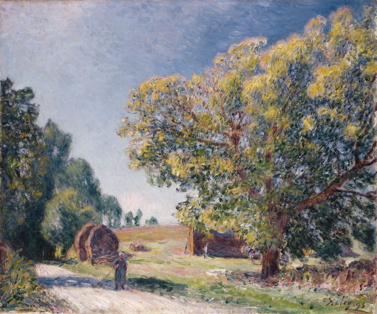 En lysning i en skog, 1895 av Alfred Sisley