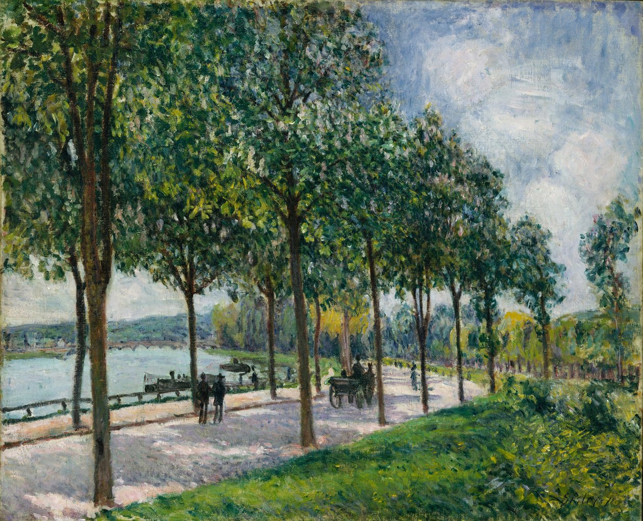 Allée of Chestnut Trees, 1878 av Alfred Sisley