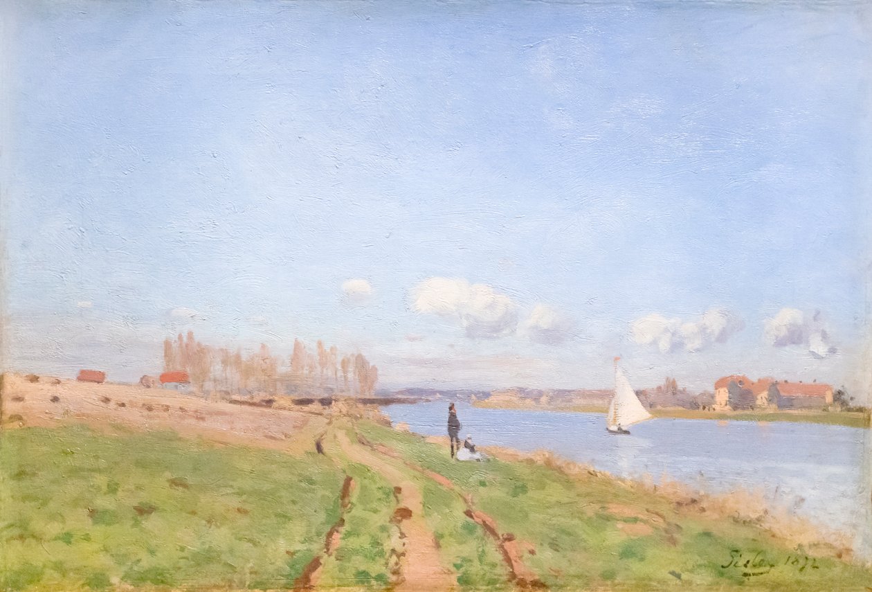 Seinebredden ved Argenteuil av Alfred Sisley