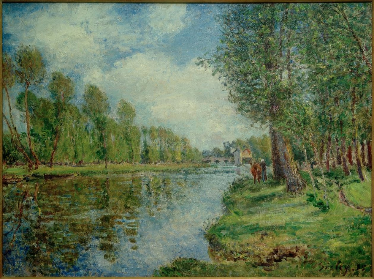 Banks of the Loing av Alfred Sisley