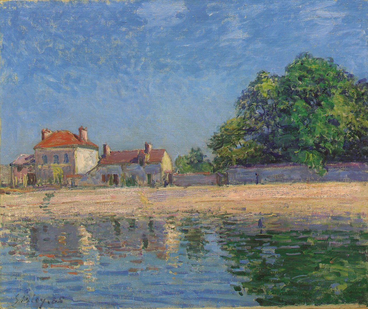 Bords du Loing, Saint-Mammes, 1885 av Alfred Sisley
