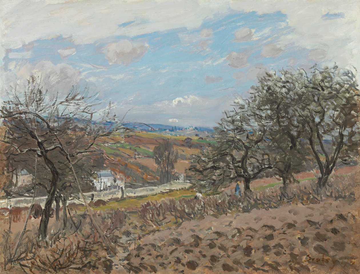 Bougival, 1876 av Alfred Sisley