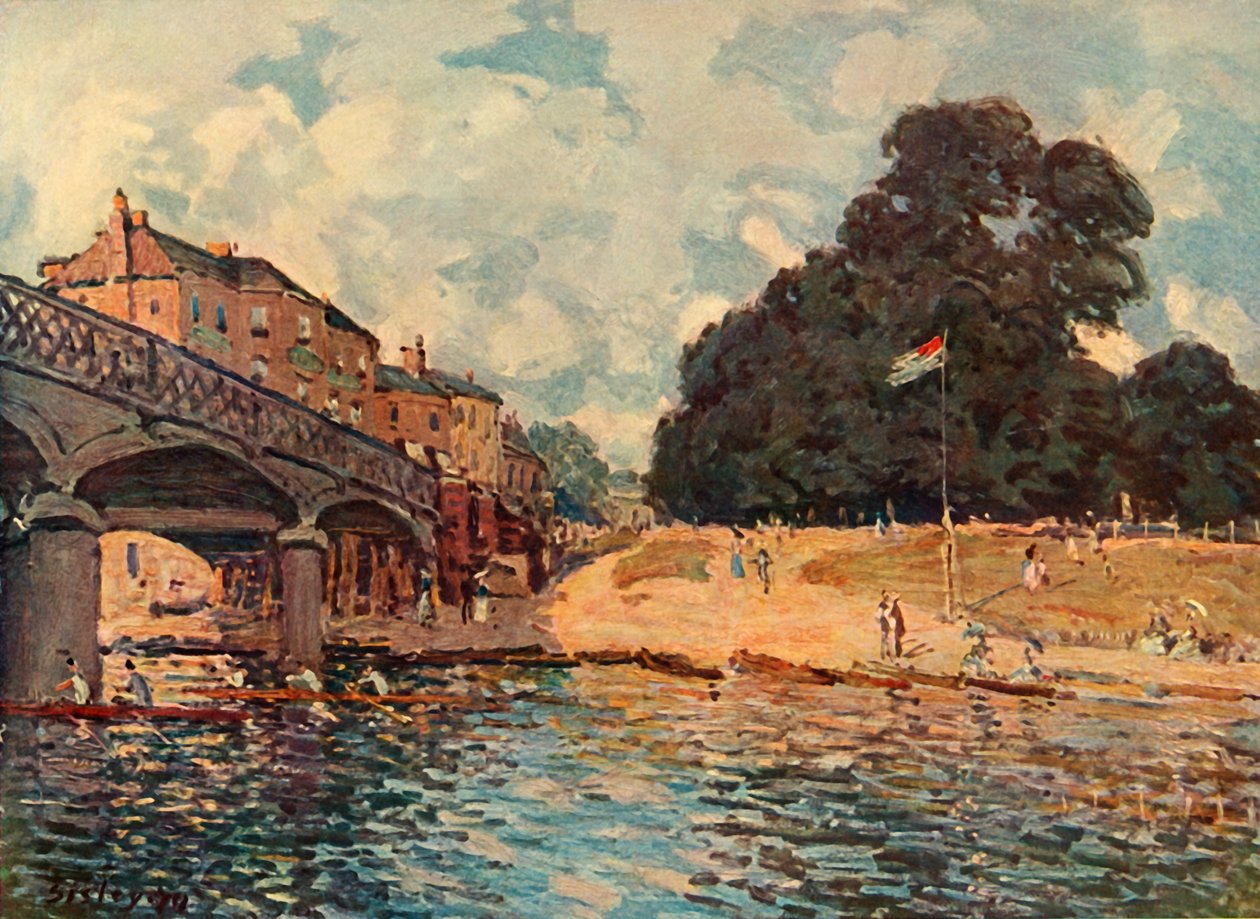 Bridge ved Hampton Court, 1874, 1937. av Alfred Sisley