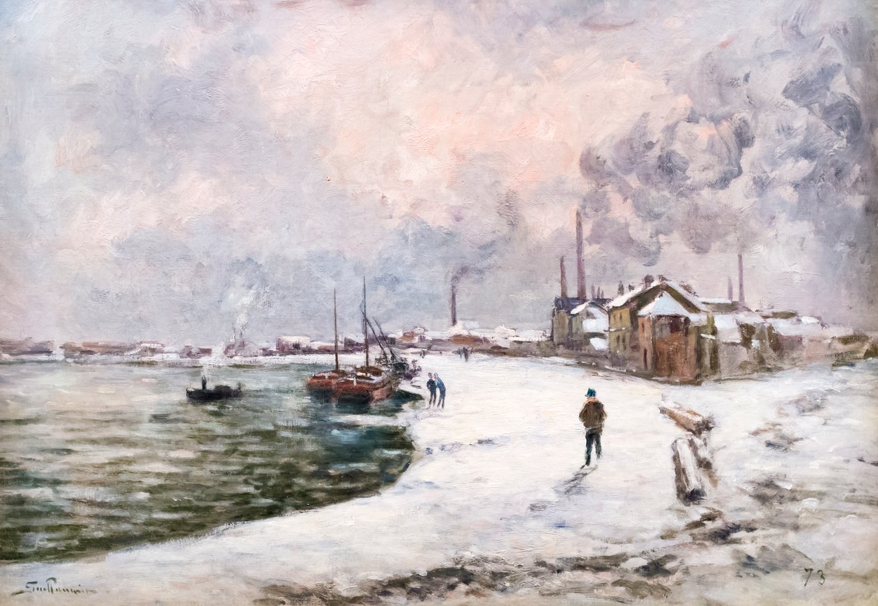 Ivry i snøen av Alfred Sisley