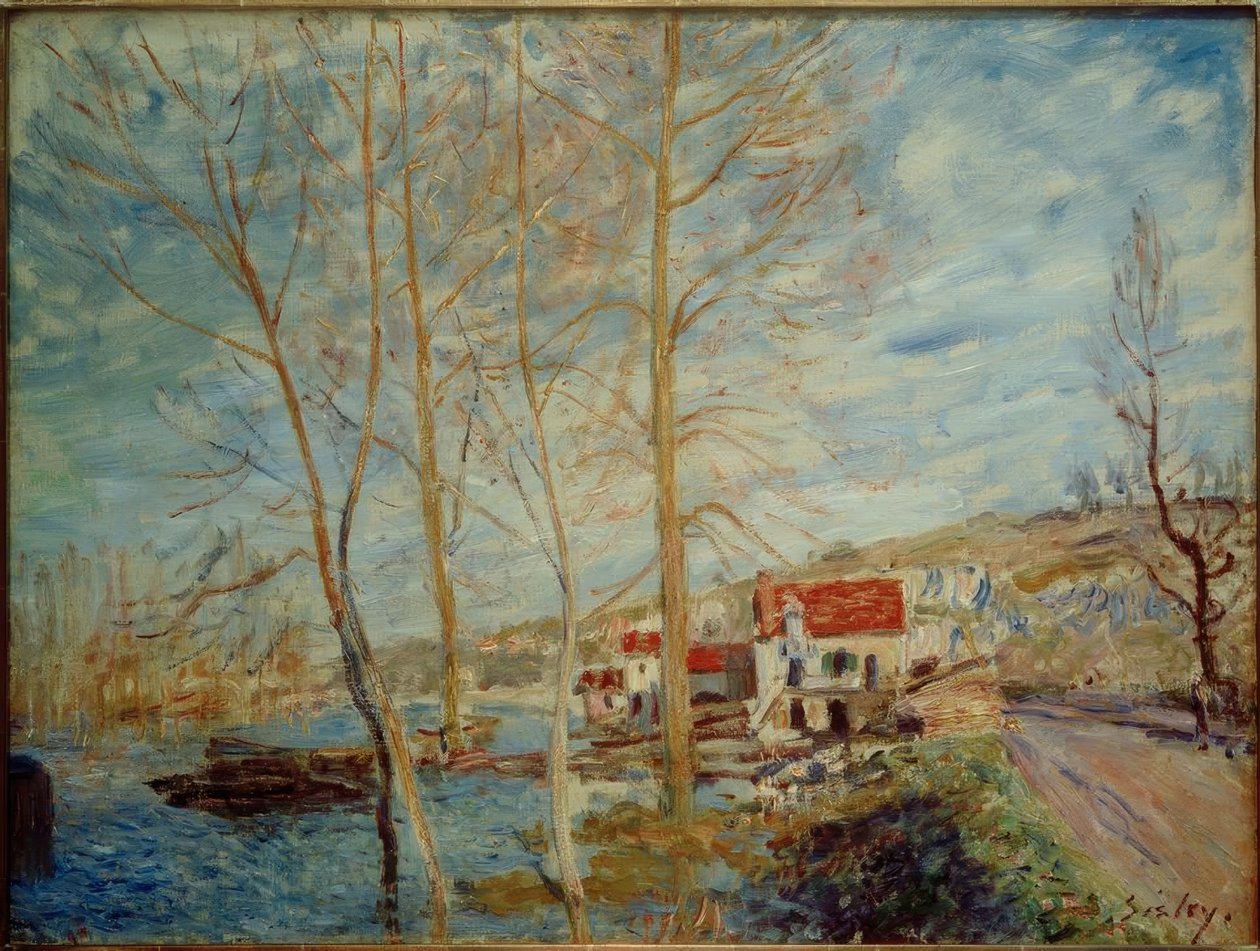 Flommen ved Moret av Alfred Sisley