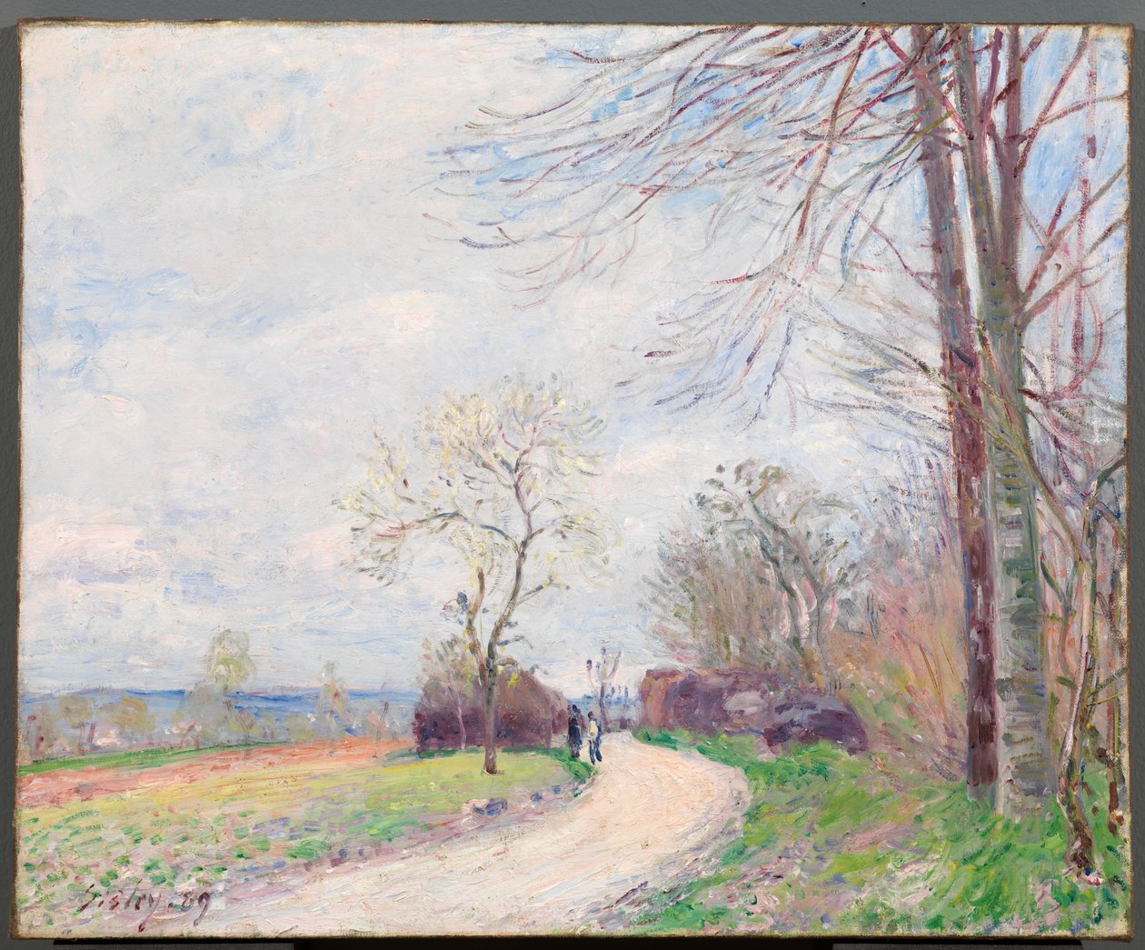Chemin des Buttes (om våren) av Alfred Sisley