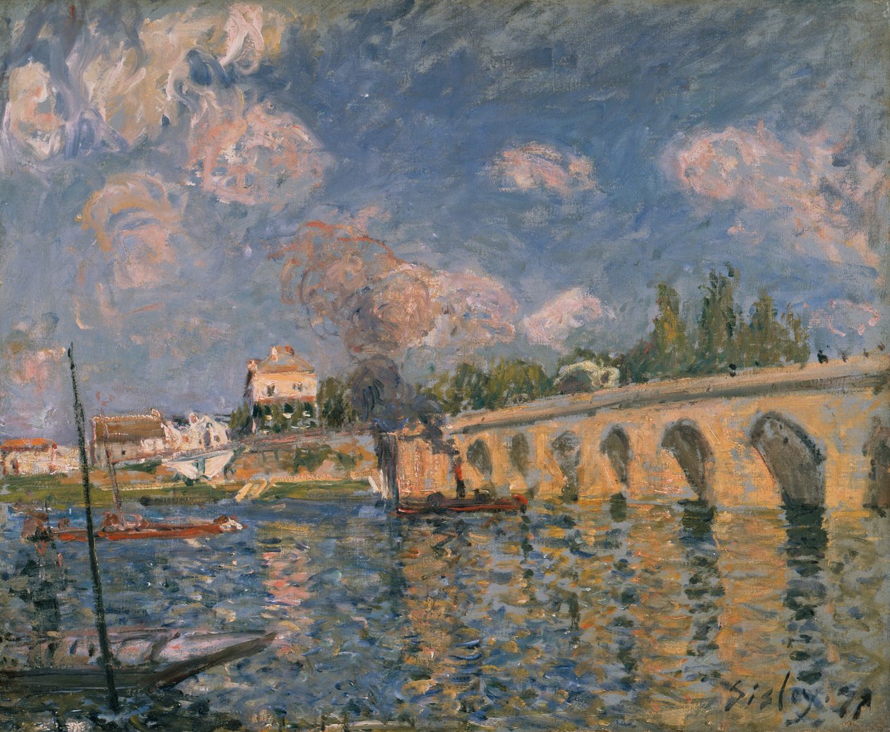 Sevres-broen av Alfred Sisley