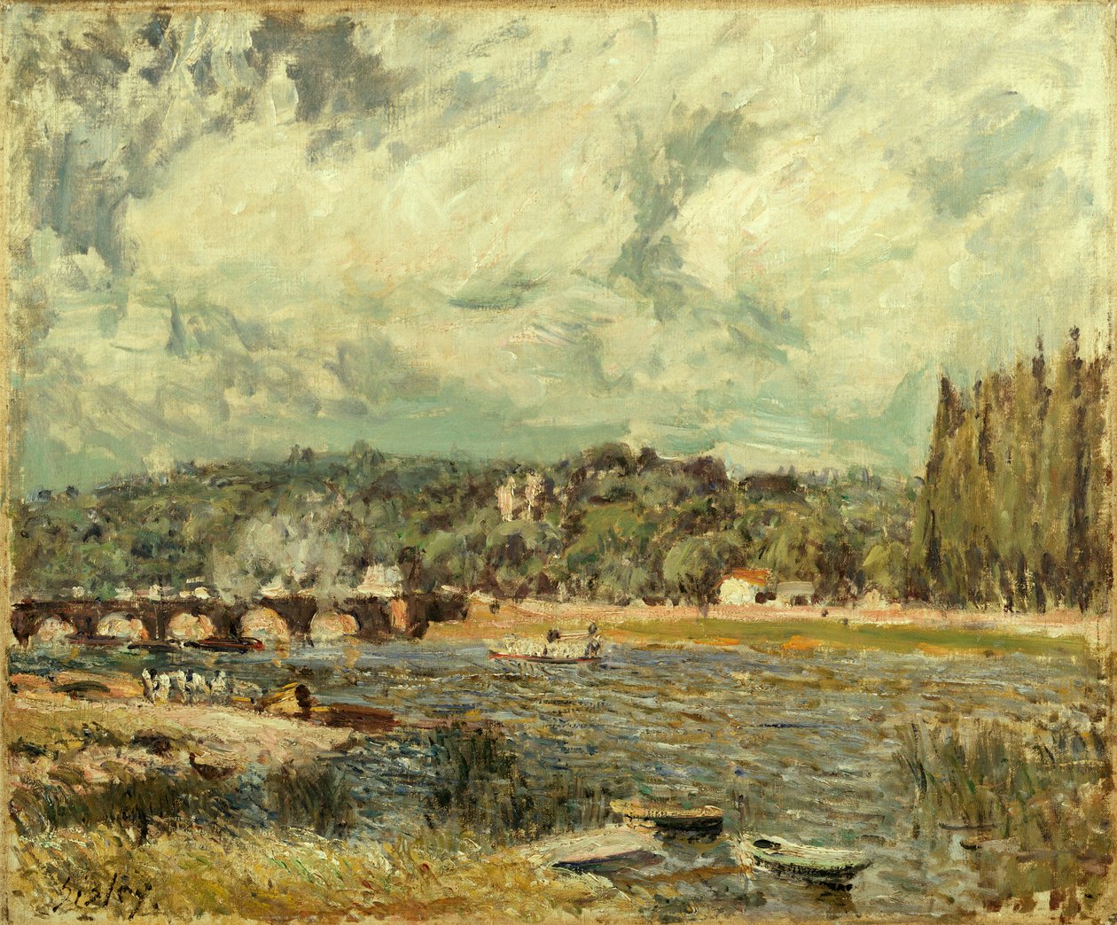 Sevres-broen av Alfred Sisley