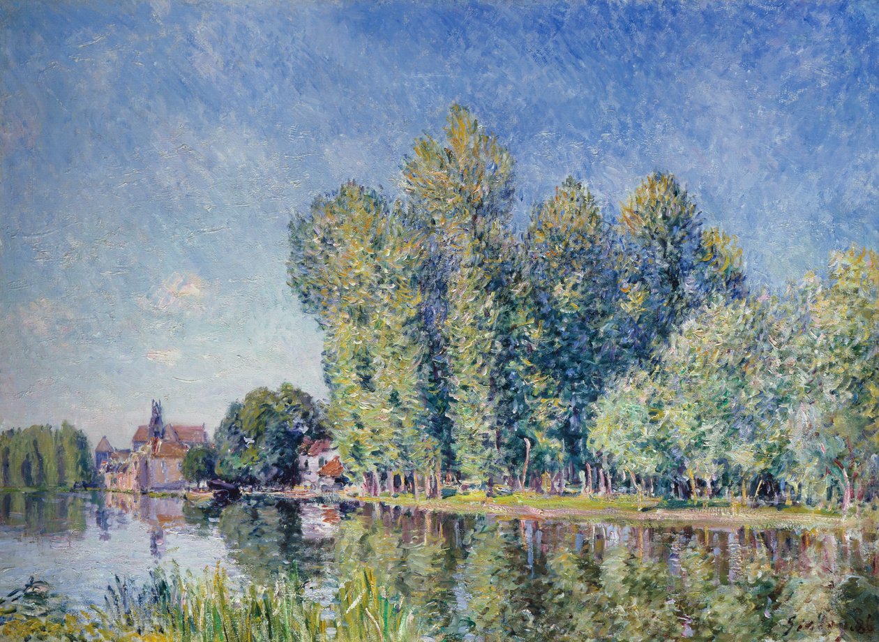 Loing på Moret av Alfred Sisley