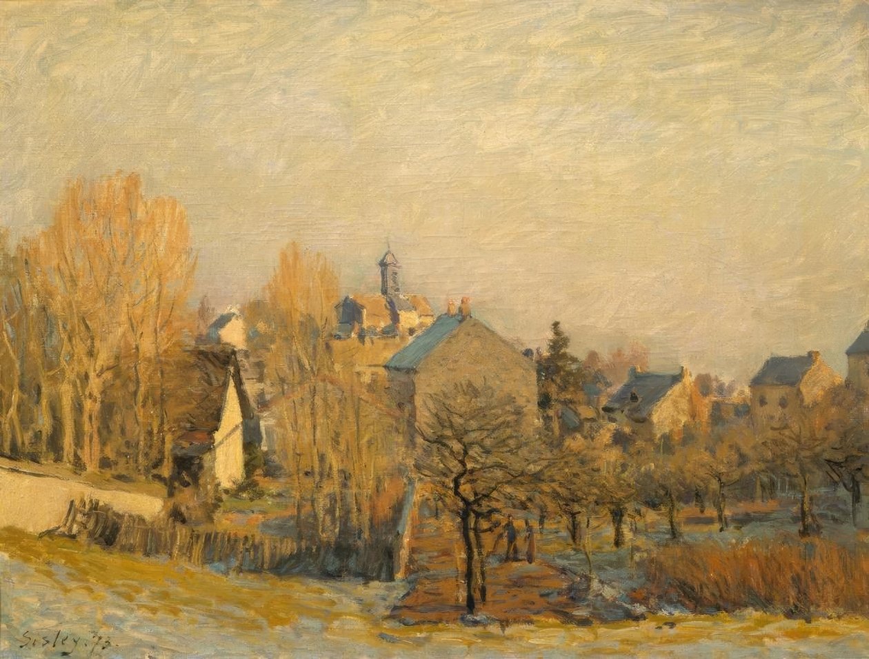 Rauhreif i Louveciennes av Alfred Sisley