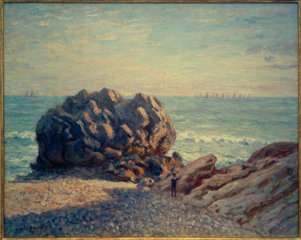 Storrs Rock, Ladys Cove, om kvelden av Alfred Sisley