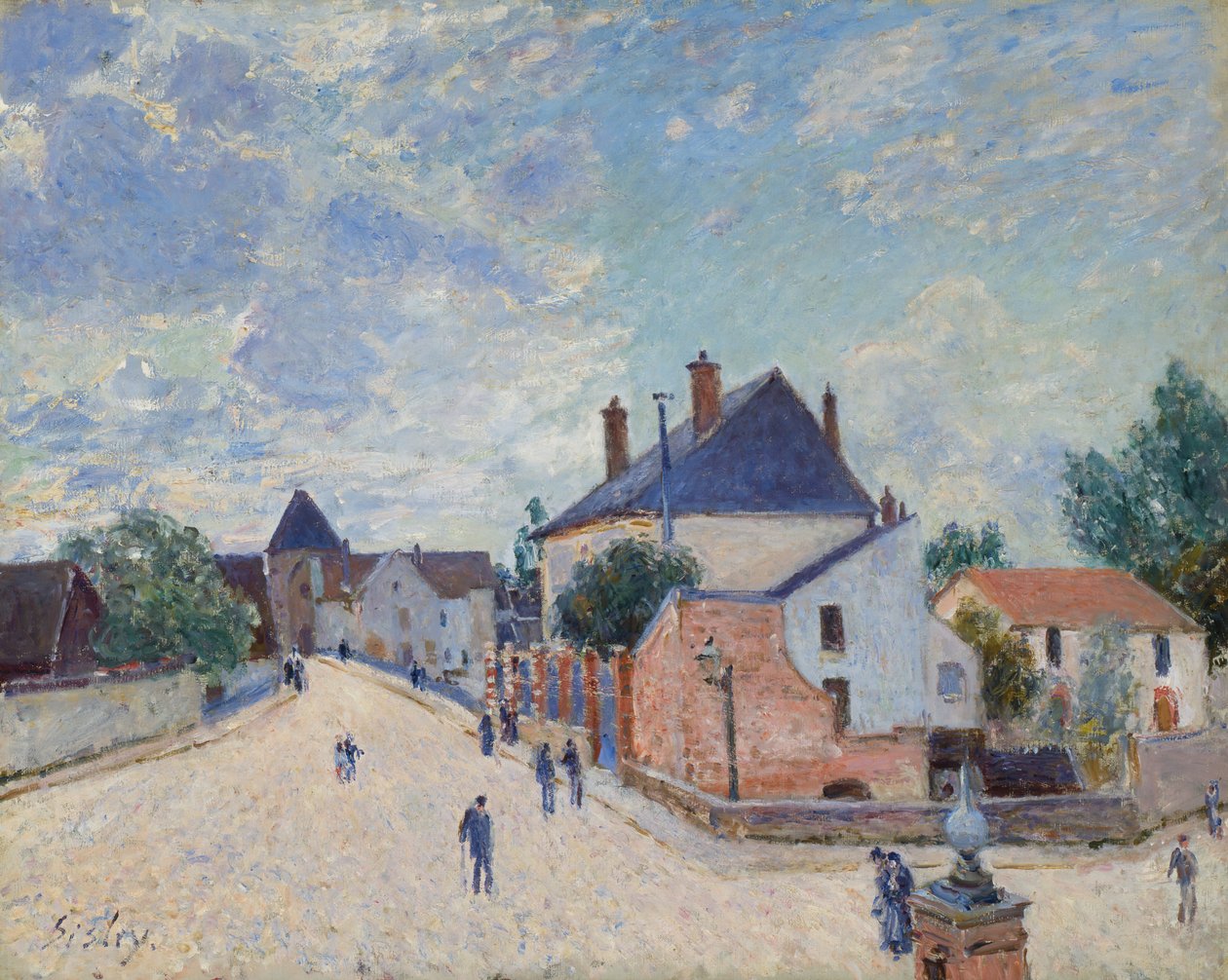 Gate i Moret, ca. 1890. av Alfred Sisley