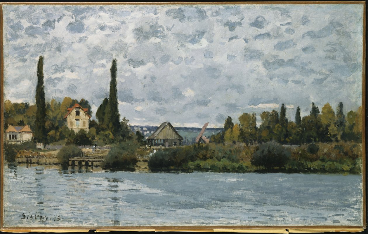 Seinen ved Bougival, 1873 av Alfred Sisley