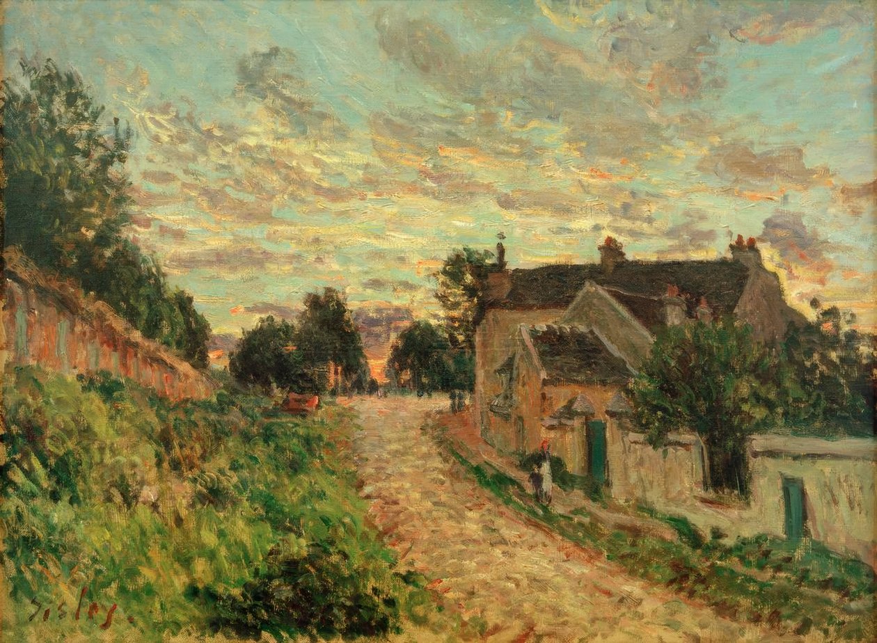 En sti i Louvecienne av Alfred Sisley