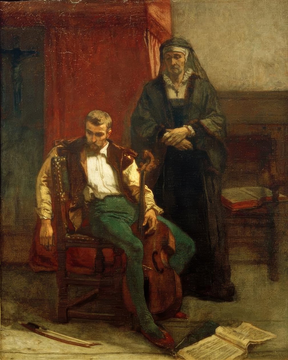 A.Stevens, (musikerens) motløshet av Alfred Emile Stevens