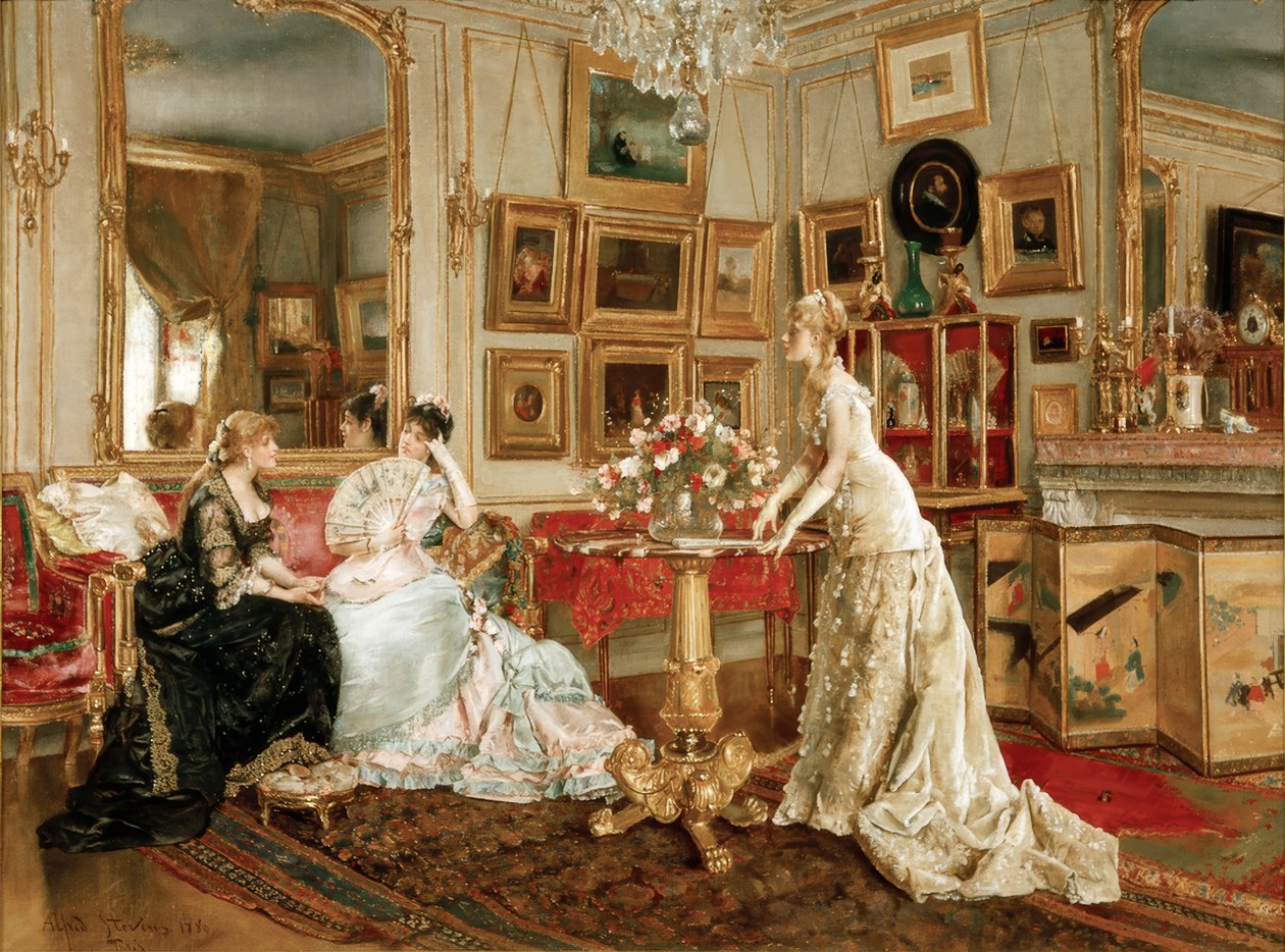A.Stevens, Malerens skriverom av Alfred Emile Stevens