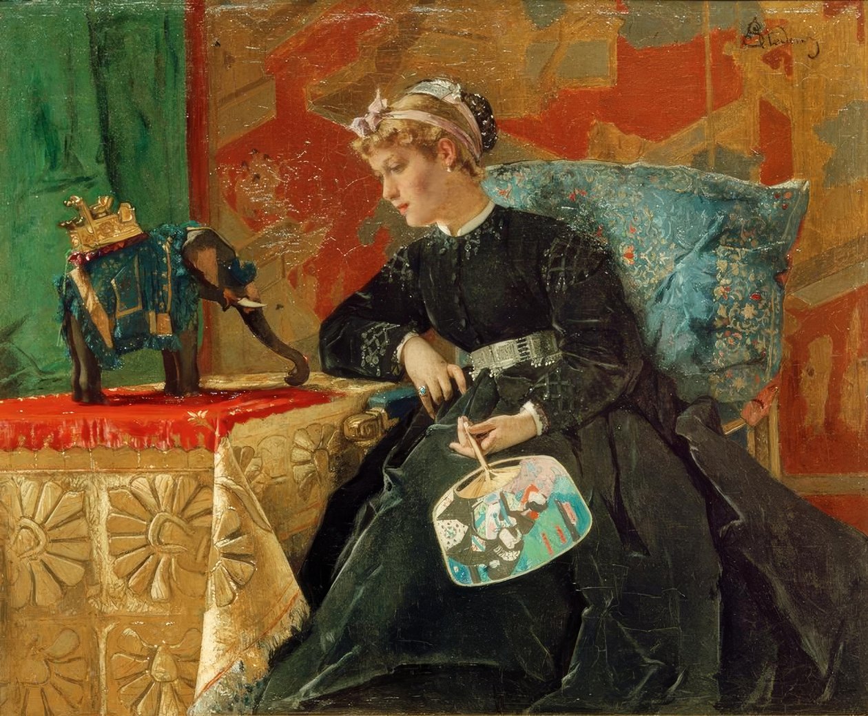 A.Stevens, If i Paris av Alfred Emile Stevens