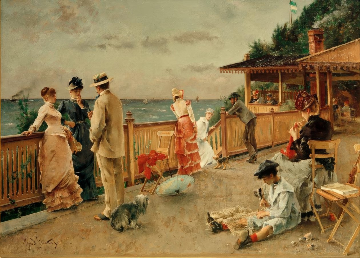 A.Stevens, Villa des Falaises, Sainte-Adresse av Alfred Emile Stevens