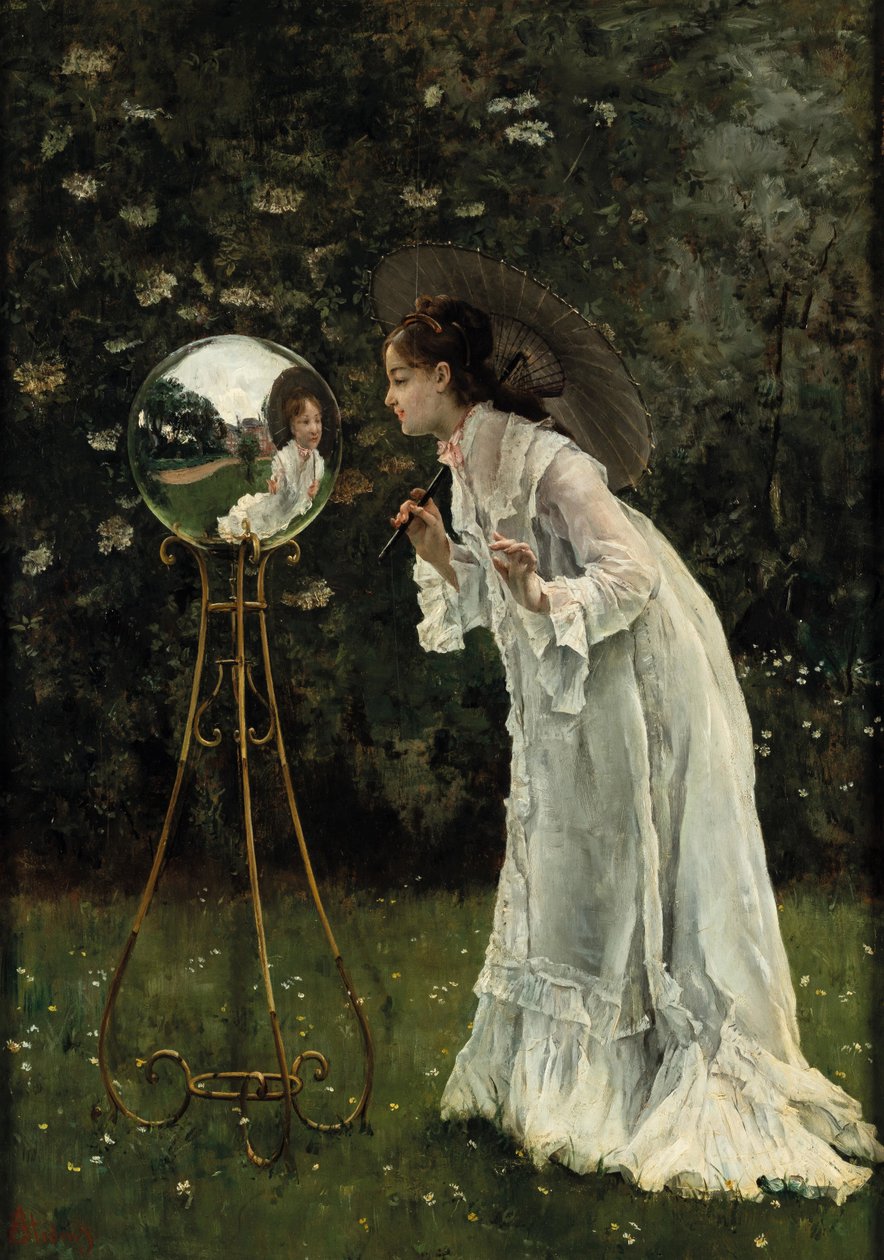 Sølvkulen. av Alfred Emile Stevens