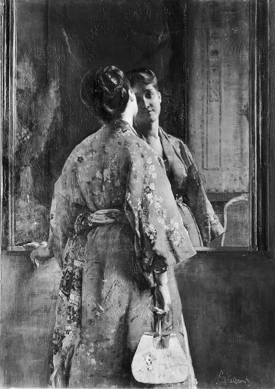 Den japanske kappen, ca. 1872. av Alfred Emile Stevens
