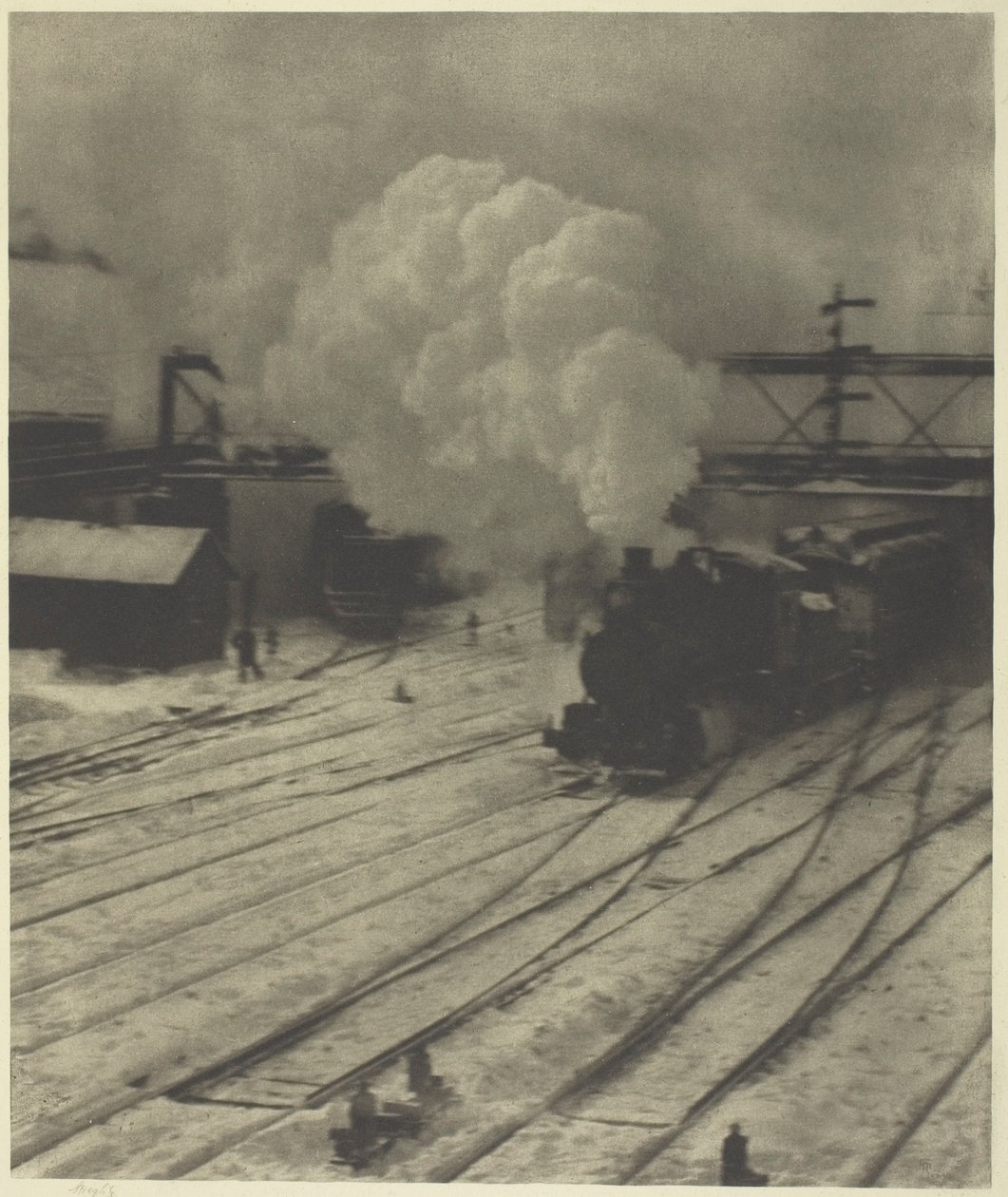Jernbanegården, vinter av Alfred Stieglitz