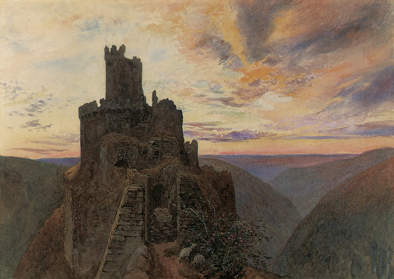 Ehrenburg ved Mosel av Alfred William Hunt