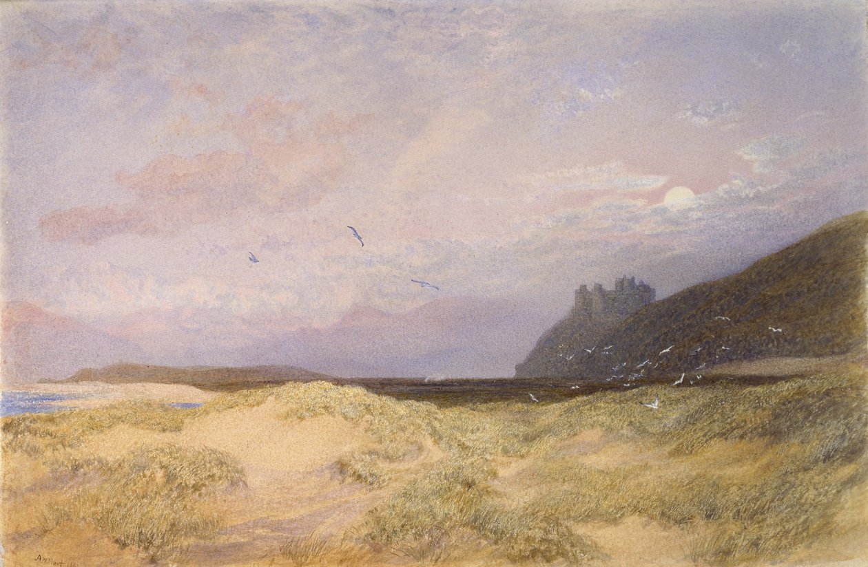 Harlech, 1862 (akvarell på papir) av Alfred William Hunt