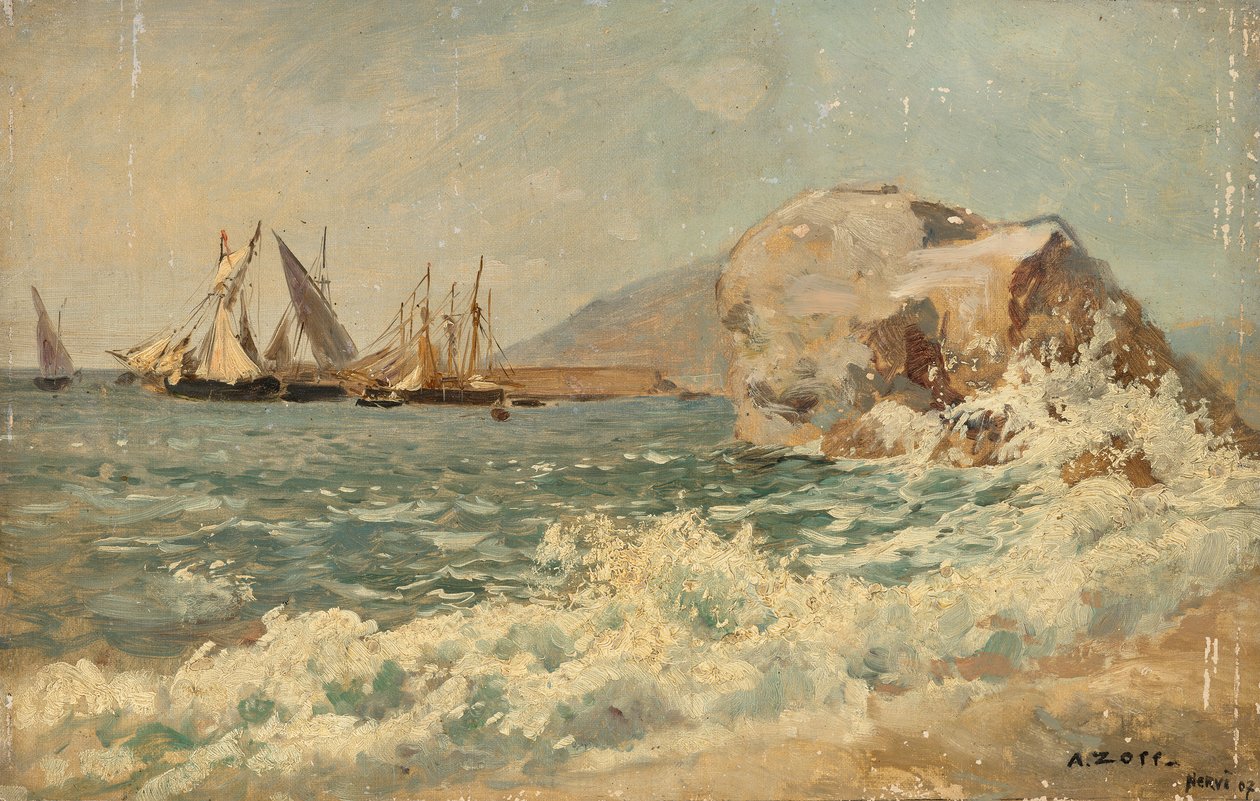 Surf på Nervi av Alfred Zoff