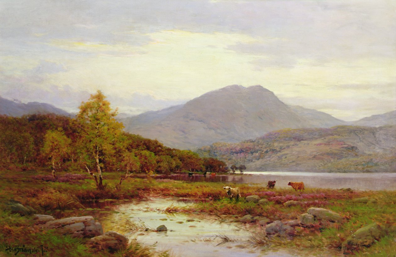 Høstkveld, Loch Venachar av Alfred de Breanski