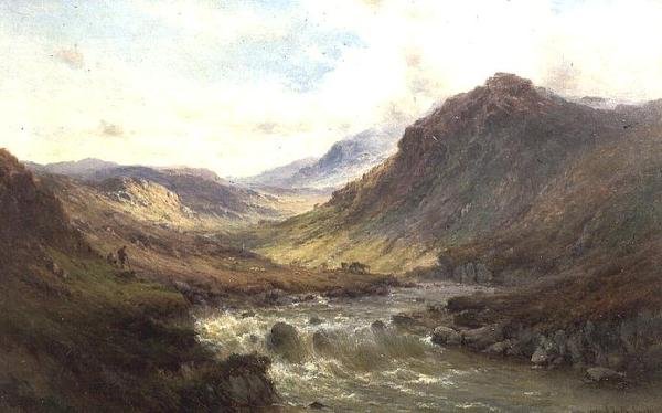 Fallene ved Invergarry, Glen Till av Alfred de Breanski