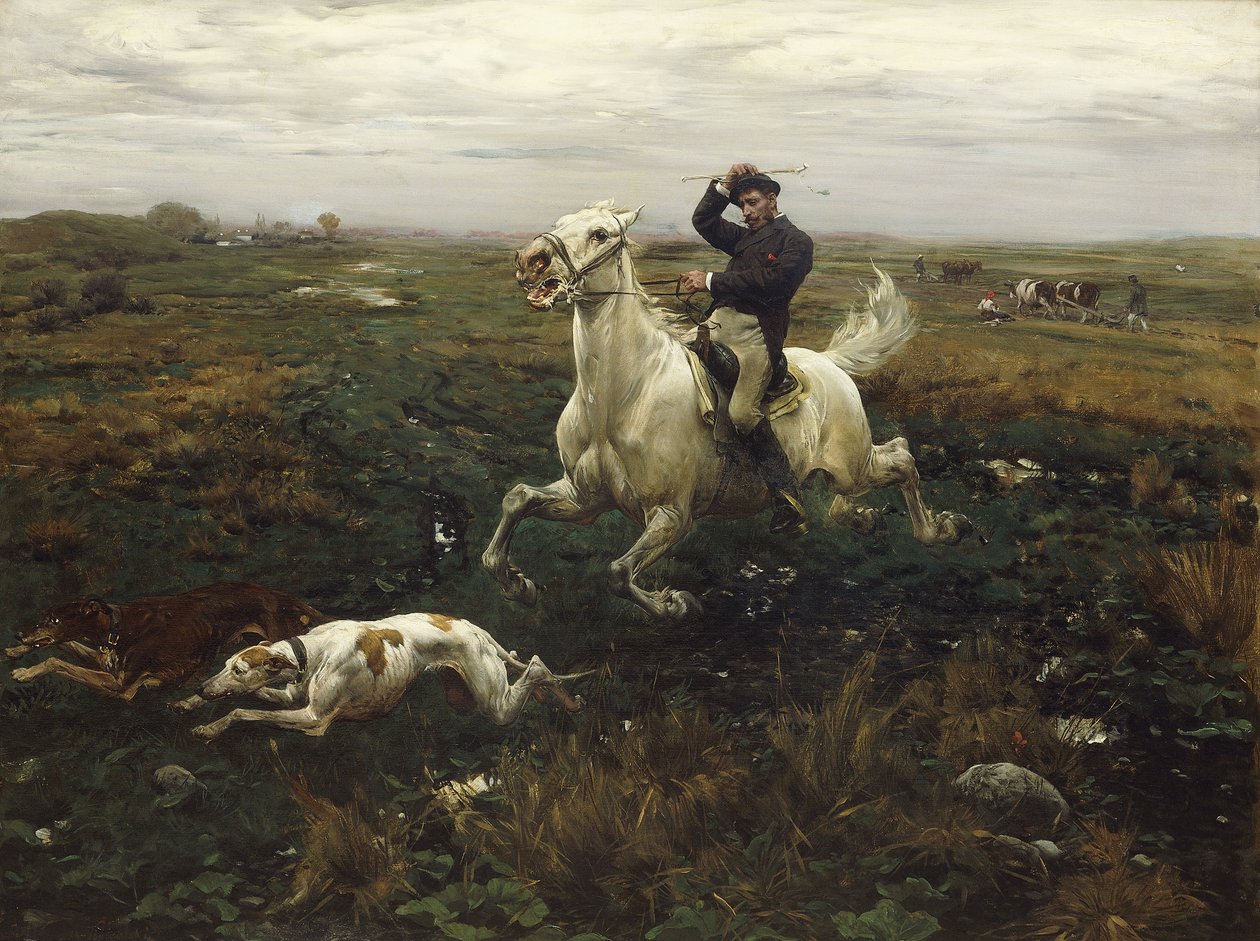 The Squire; Der Gutsherr, av Alfred von Wierusz Kowalski
