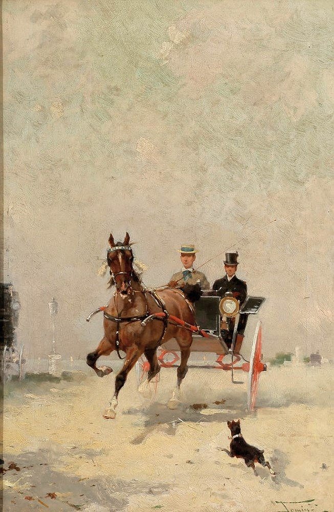 Vogn ridning av Alfredo Tominz