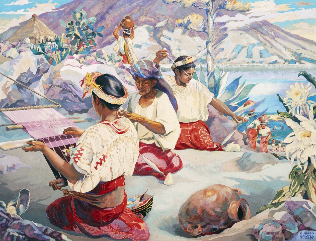 The Weavers of Atitlan av Alfredo Gálvez Suárez