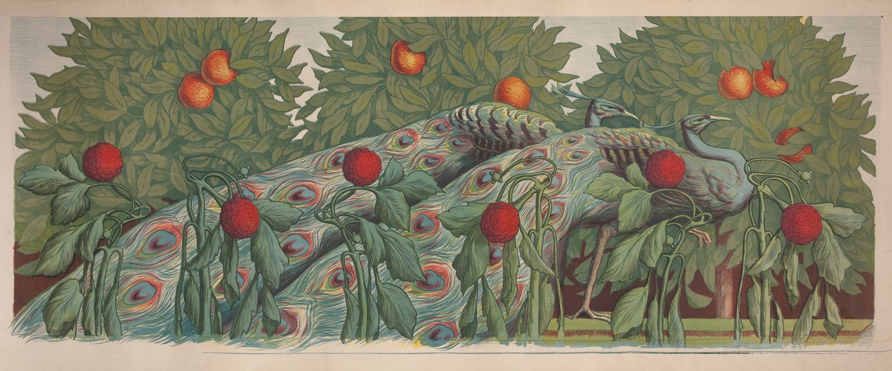 Påfuglene, 1903. av Alfredo Müller