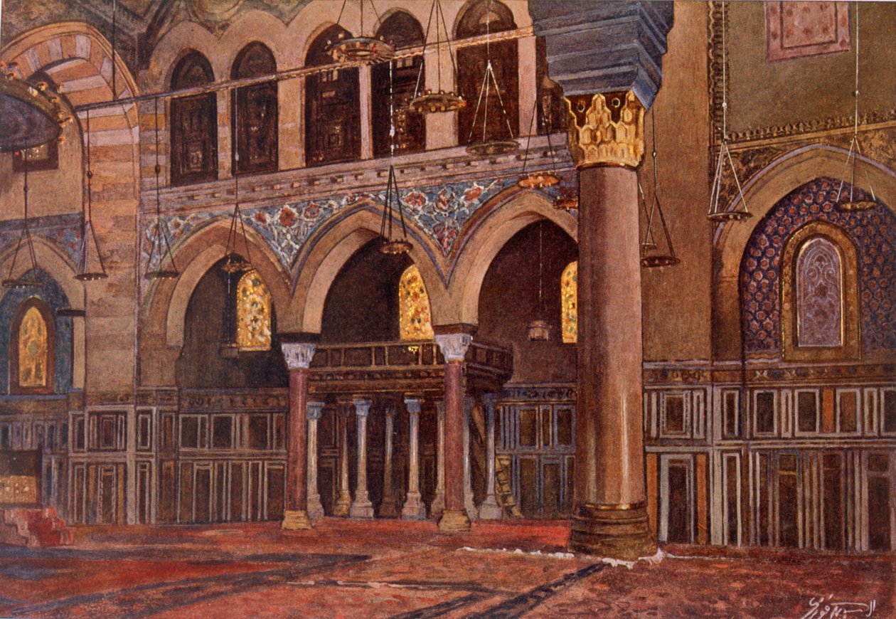 Moskeen i Al-Fath, pub. 1949. av Alhusain Fawzy