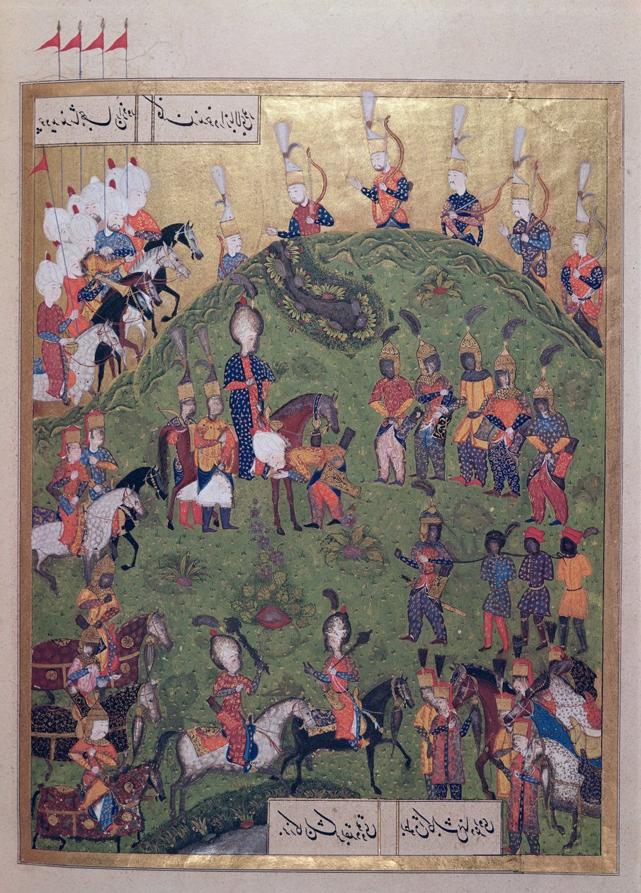 Sultanen Suleyman I (1495-1566) ankommer festningen Bogurdelen, fra 