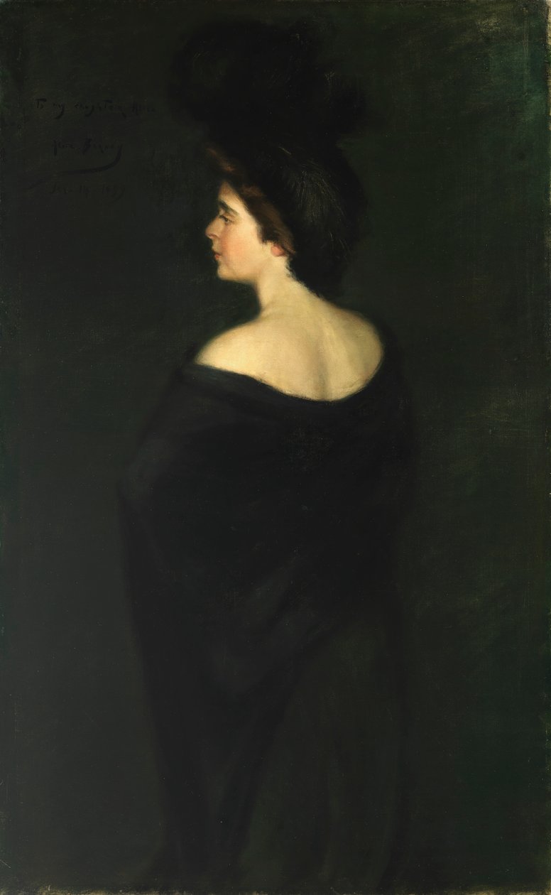 Laura in Blacks, 1899. av Alice Pike Barney