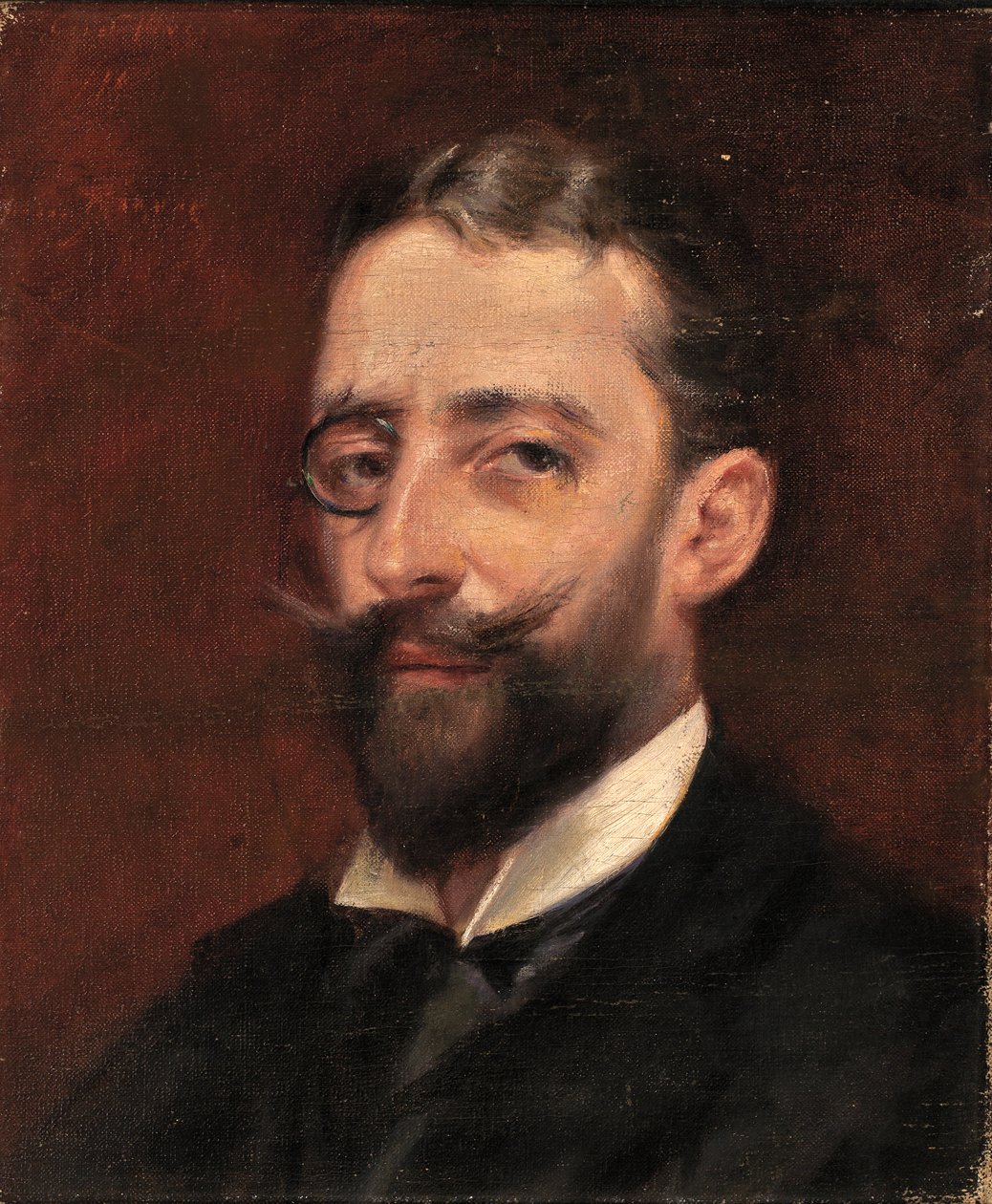 Mann med monokel, ca. 1887-1889. av Alice Pike Barney