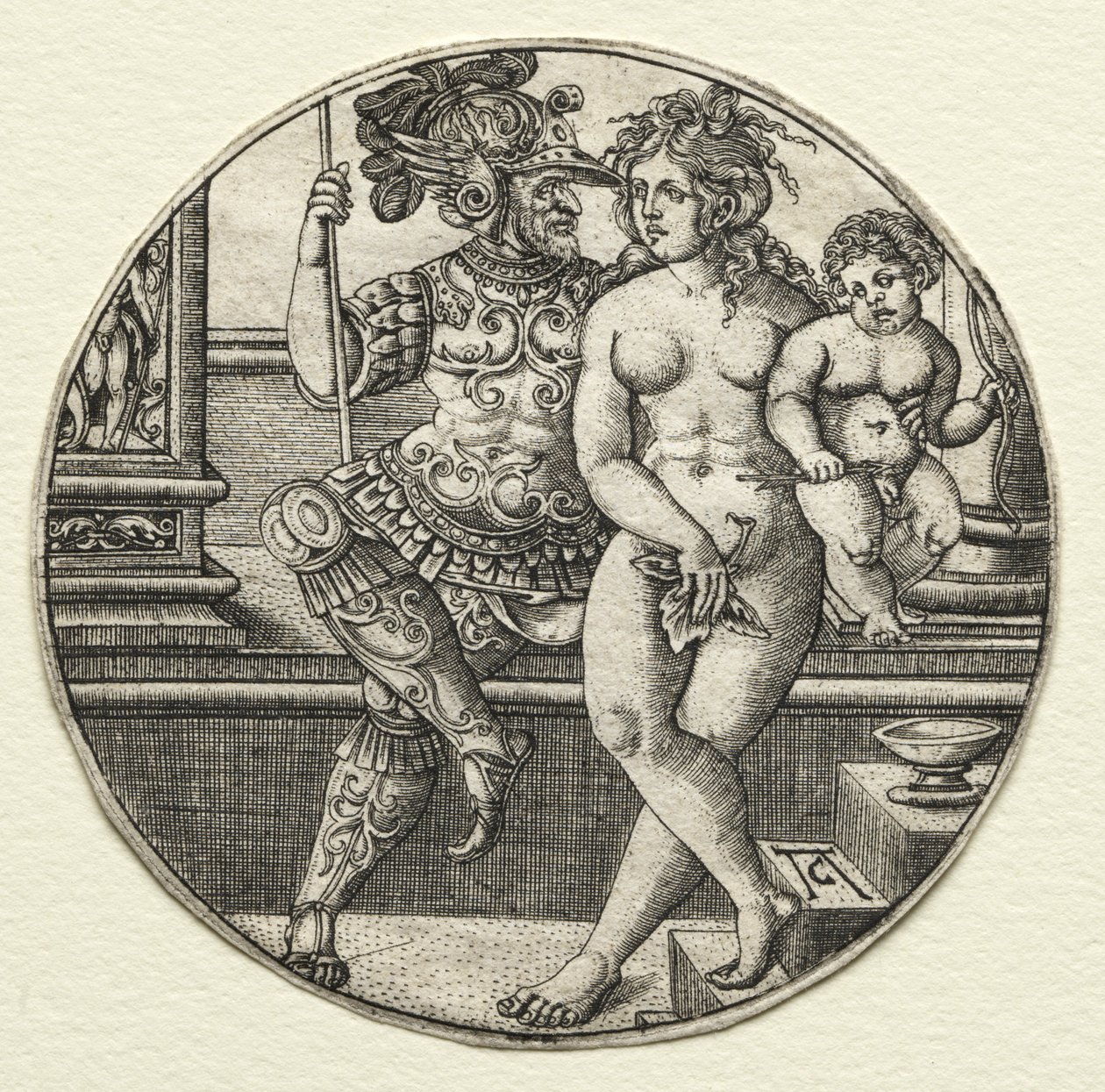 Mars, Venus og Amor av Allaert Claesz