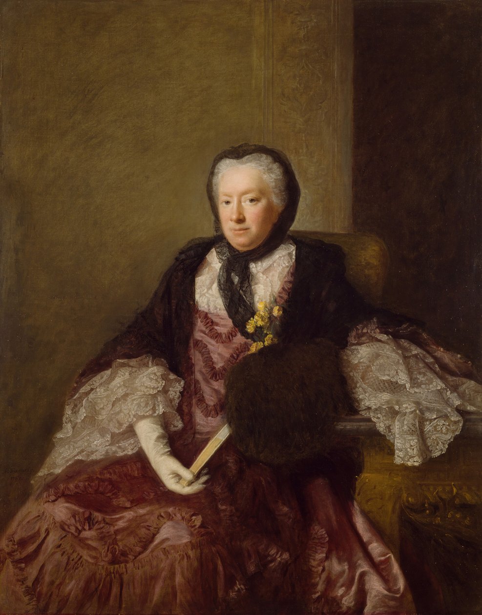 Portrett av fru Mary Martin, 1761. av Allan Ramsay