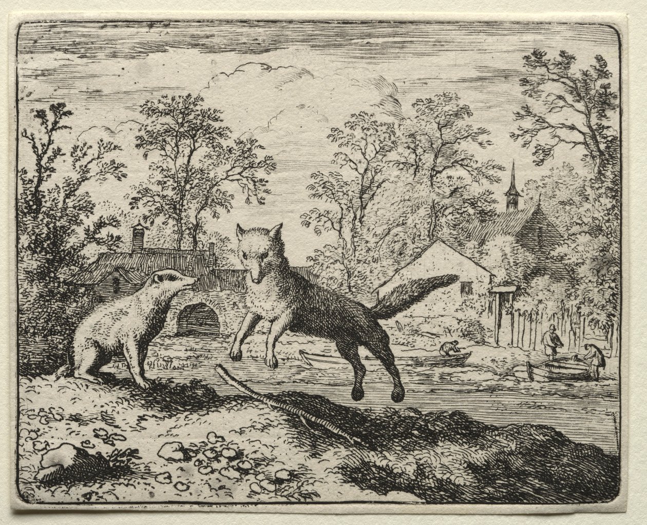 Reynard the Fox: Reynard Doing Penance. av Allart van Everdingen