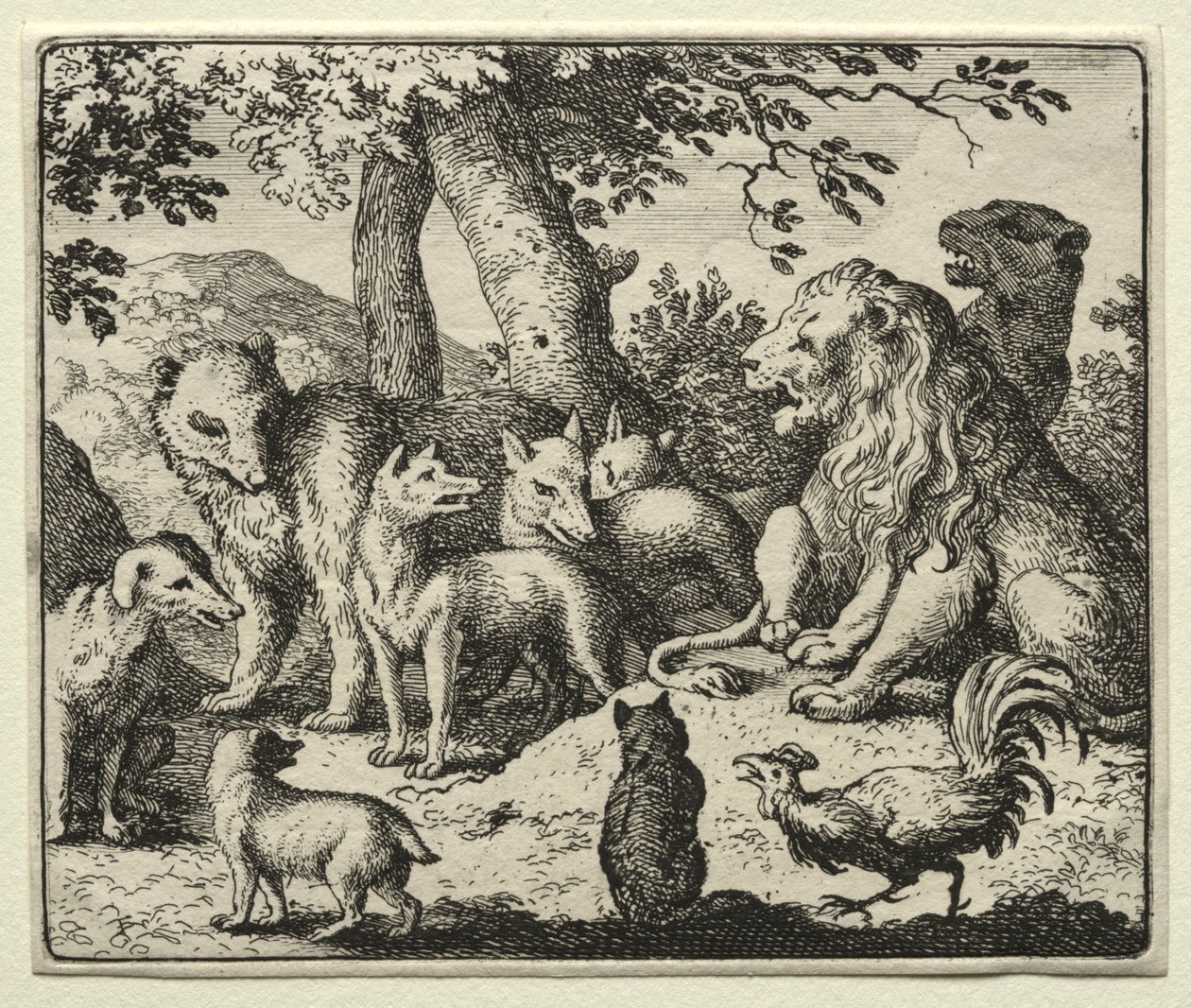 Reynard the Fox: Reynard frikjenner seg selv. av Allart van Everdingen