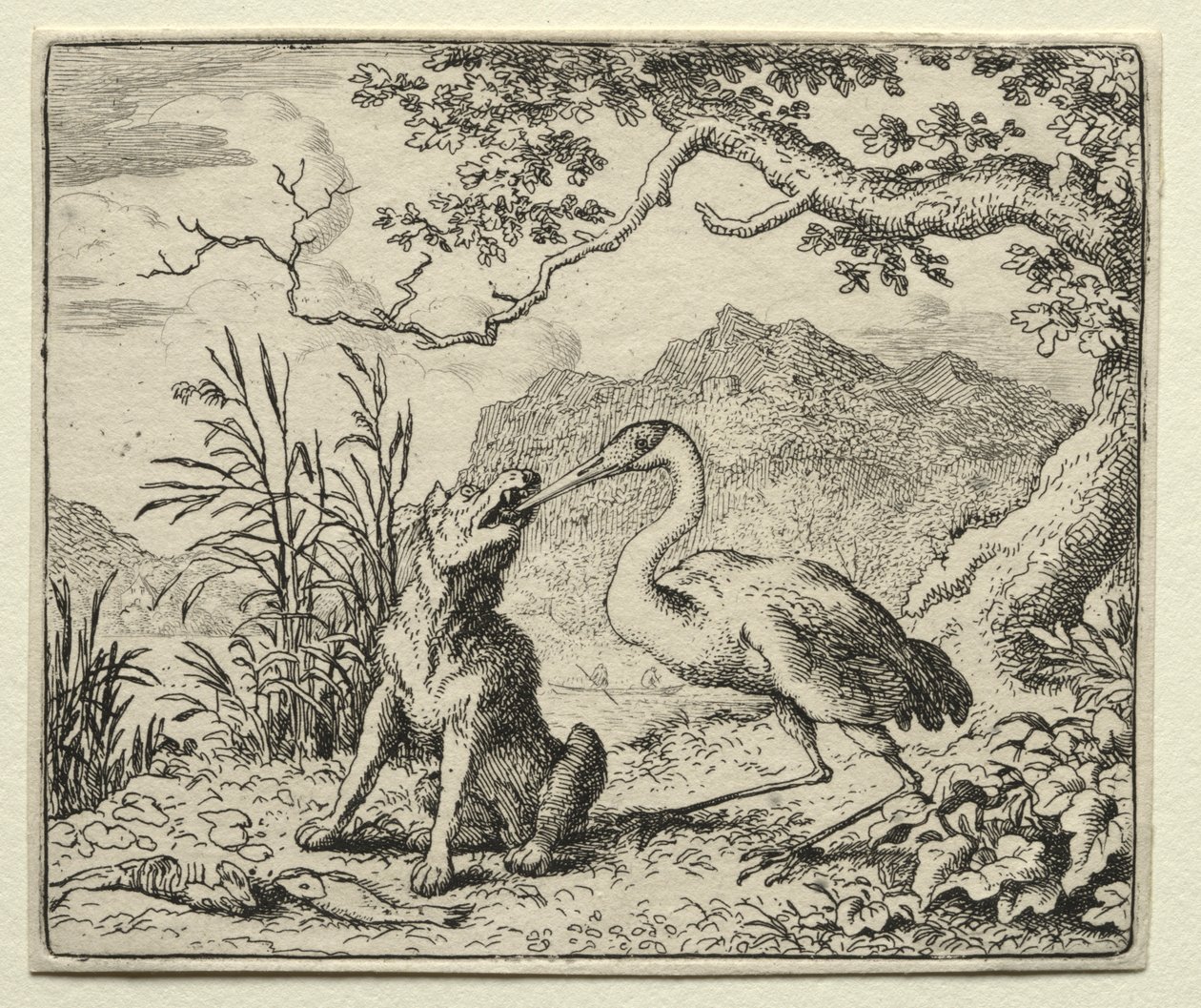 Reynard the Fox: Den utakknemlige ulven. av Allart van Everdingen