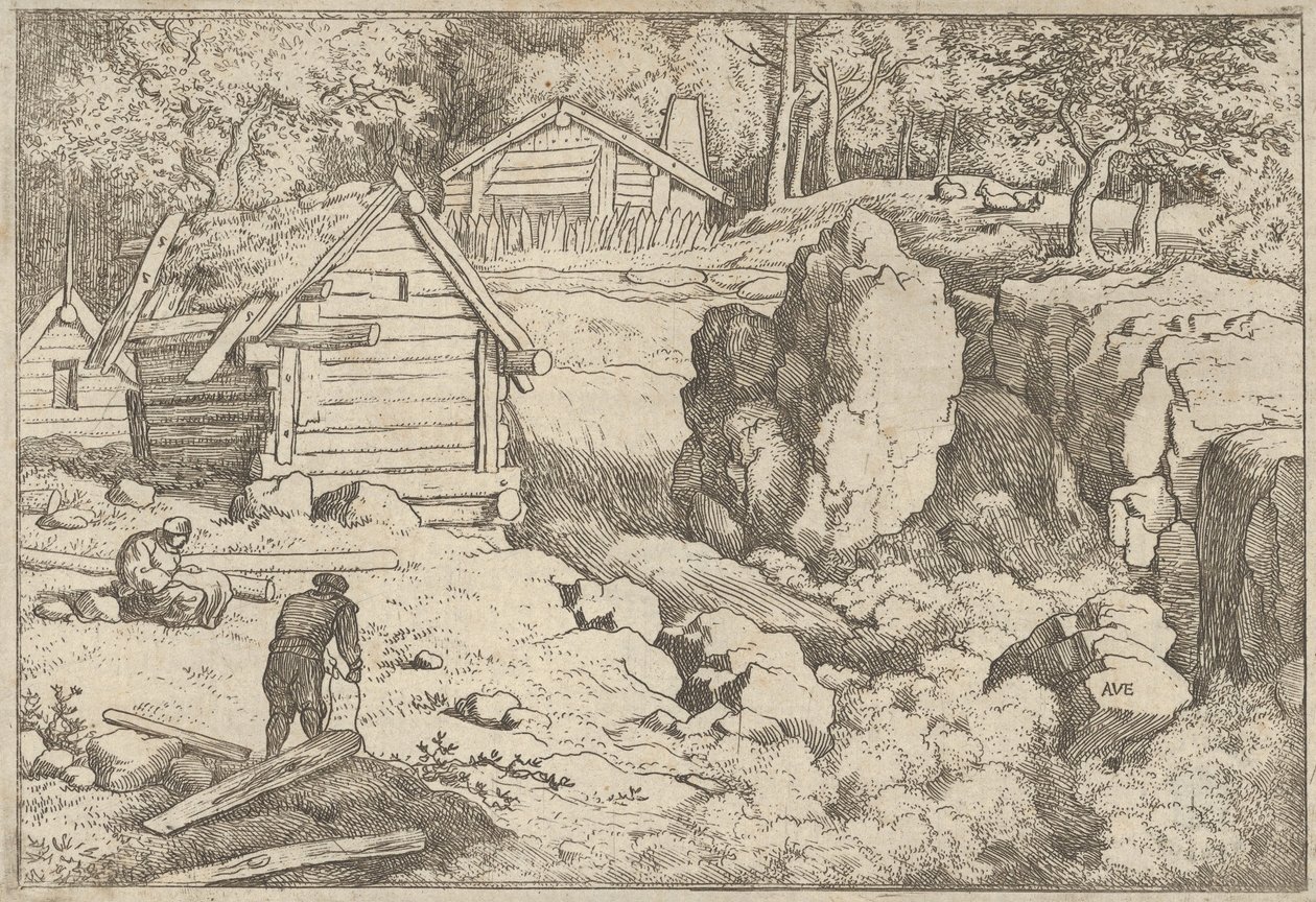 Snekkeren, 1600-tallet. av Allart van Everdingen