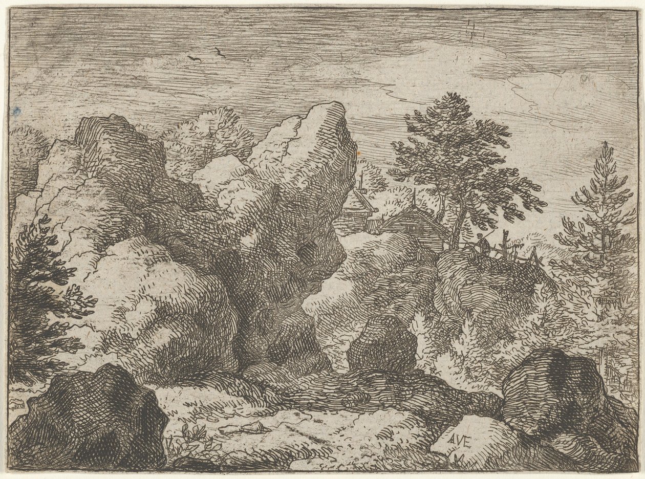 The Pointed Rock, 1600-tallet. av Allart van Everdingen